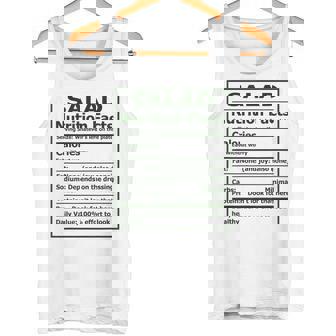 Salad Nutrition Facts Matching Thanksgiving Recipe Tank Top | Mazezy
