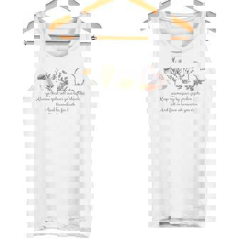 Salt Rosemary Lavender Love Botanical Quote Art Tank Top | Mazezy