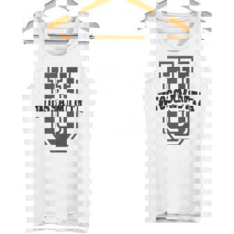 Sarcastic WOSSAMOTTA University Academy Cheerleader Game On Tank Top Tank Top | Mazezy