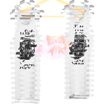 Season For American Football Red Coquette Bow Tank Top | Mazezy