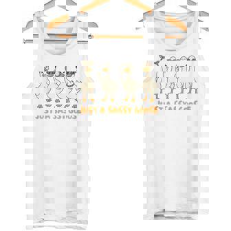 Silly Goose On The Loose Silly Gang Just A Sassy Goose Tank Top | Mazezy