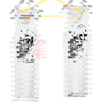 Skeleton Drink Still Death Tank Top | Mazezy