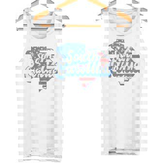 South Carolina American Flag State Pride Tank Top | Mazezy