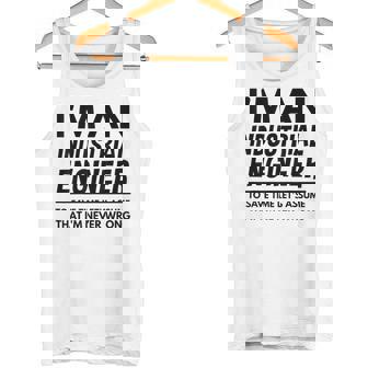 Soy Una Camisa De Ingeniero Industrial Regalo De Ingeniero Industrial Camiseta sin mangas - Regaloses