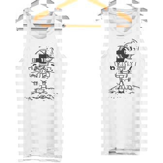 Space Explorer Astronaut 6 7 Moon Landing Cosmic Journey Art Tank Top | Mazezy