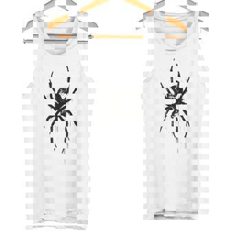 Spider Ink Art Grunge Aesthetic Gothic Insect Portrait Tank Top | Mazezy