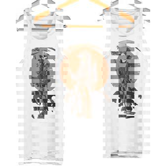 Steampunk Grim Reaper Industrial Skull Style Tank Top | Mazezy