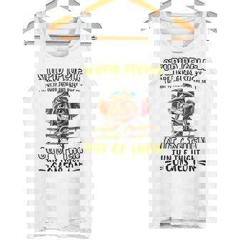 Stupid People Are Like-Glow Sticks Sarcastic Saying Tank Top | Mazezy