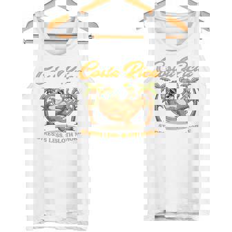 Summer Vibes Beach Vacay Costa Rica A Stress Less Sloth More Tank Top | Mazezy