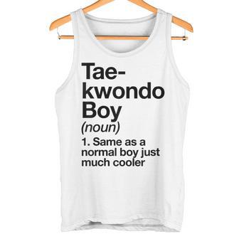 Taekwondo Boy Definition Martial Arts Sports Tank Top | Mazezy