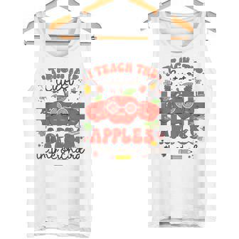 I Teach The Cutest Apples In The Orchard Cute Fall Teacher Tank Top Tank Top | Mazezy