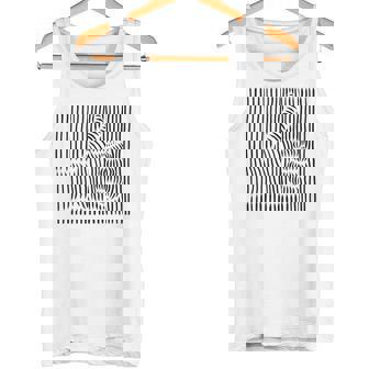 Thumbs UP Hand Optical Illusion Lines Fun Meme Tank Top Tank Top | Mazezy