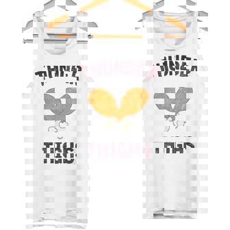 Thunder Thighs Turkey Day Holiday Tank Top | Mazezy