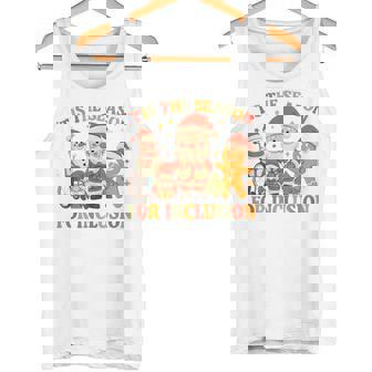 Tis The Season For Inclusion Therapist OT PT SLP Christmas Tank Top | Mazezy