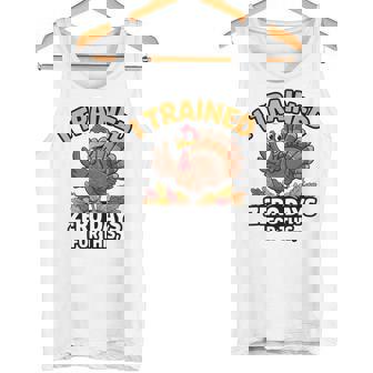 I Trained Zero Days For This Thanksgiving Running Turkey Tank Top | Mazezy