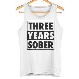 Tres Años De Recuperaciónobria 3 Años Aniversario Deobriedad In Mangas Camiseta sin mangas - Regaloses