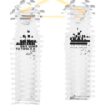Turn The Volume Up New York City Skyline NYC Pride Statement Tank Top | Mazezy