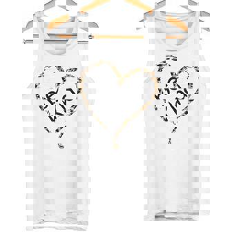 Unity Day Orange Leopard Heart Be Kind Tank Top | Mazezy