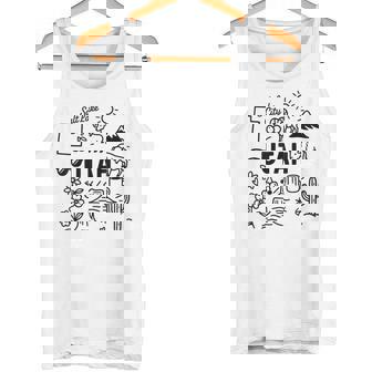 Utah USA State Symbols Vintage Souvenir Cute Doodle Tank Top | Mazezy