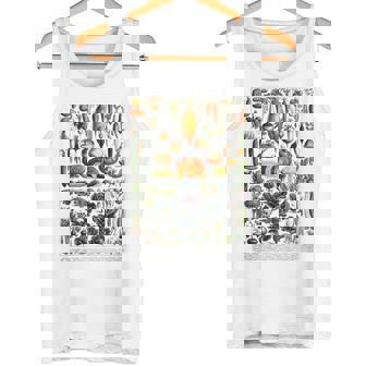 Vegan Vegetable Legumes Chart French Scientific Illustration Tank Top Tank Top | Mazezy