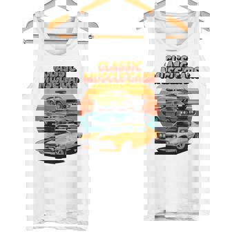 Vintage Muscle Car Rod Hot Artwork Tee For Car Show Fans Tank Top | Mazezy