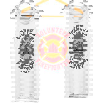 Volunteer Firefighter Proud Rescue Tank Top | Mazezy