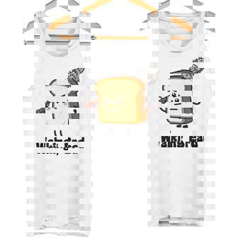 Walking Bread Pun Tank Top | Mazezy