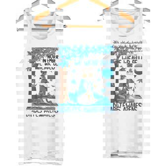 We Wear Blue Australian Shepherd Dog Diabetes Awareness Hope Tank Top | Mazezy