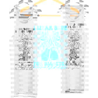 I Wear Blue For Diabetes Awareness Coquette Boxing Gloves Tank Top Tank Top | Mazezy