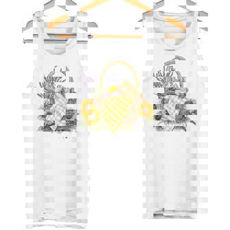 Wicker Picnic Basket With Bread And Lavender T Shirt Tank Top | Mazezy