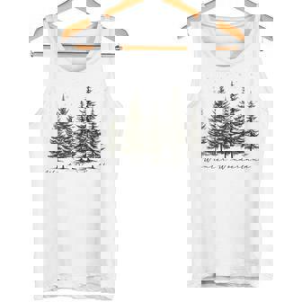 Winter Wonderland Pine Tree Nature Lover Hiking Camping Tank Top Tank Top | Mazezy