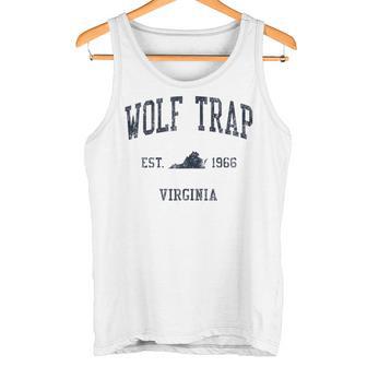Wolf Trap VA JN1 Vintage Athletic Blue Tank Top Tank Top | Mazezy