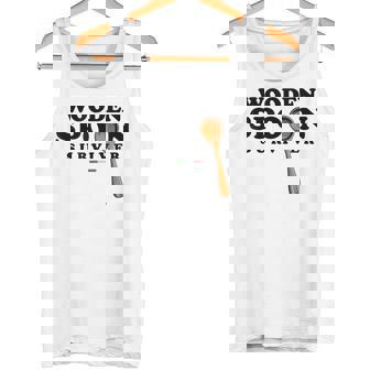 Wooden Spoon Survivor Italian Kitchen Humor Tank Top | Mazezy