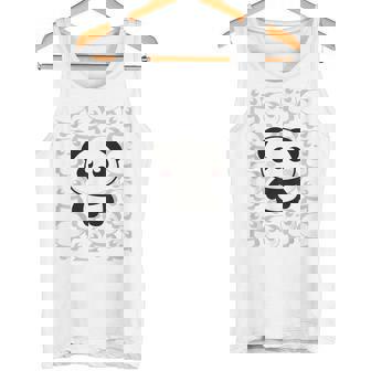 やさしく目立つパンダ ほっこり癒しのパンダイラスト タンクトップ - Kawaiitshirt