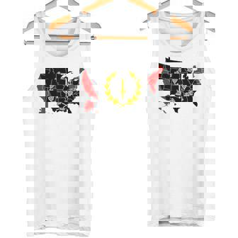 アメリカアフリカ ヘリテージフラッグ アメリカンブラック ヘリテージフラッグ タンクトップ - Kawaiitshirt