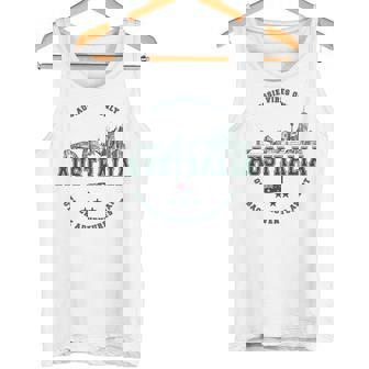 オーストラリアヴィンテージお土産オーストラリアのランドマーク タンクトップ - Kawaiitshirt