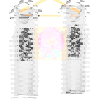 カワイイアニメ ちびガール バブルティー ボバミルク オタク タンクトップ - Kawaiitshirt