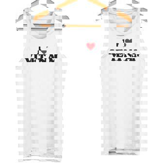 カントリーハートプライド-ファニーアイラブベトナム タンクトップ - Kawaiitshirt