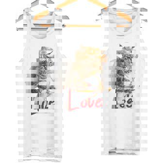 キューピッドコスチュームを着た面白い猫、聖バレンタインの猫の自撮り。 タンクトップ - Kawaiitshirt