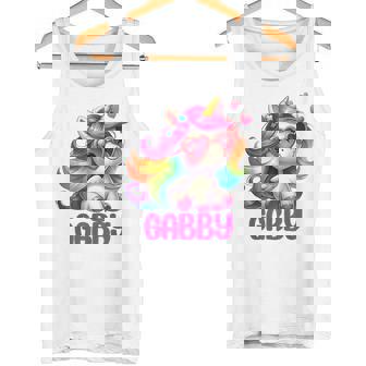 ギャビーユニコーン 名前入りデザイン タンクトップ - Kawaiitshirt