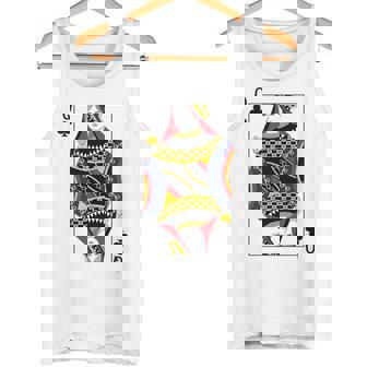 クイーンクラブ ポーカーカード トランプ ブラックジャックカード 長袖tシャツ タンクトップ - Kawaiitshirt