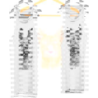 ケアンテリア 犬 グラフィック ペット アートワーク ケアンテリア タンクトップ - Kawaiitshirt