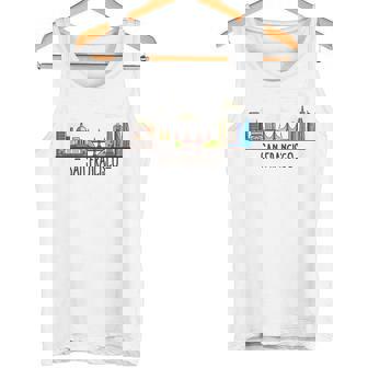 サンフランシスコカリフォルニアアメリカ合衆国-お土産 Usa タンクトップ - Kawaiitshirt