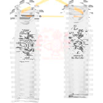 サーフィン パイナップル レトロ ビーチ ヤシの木 トロピカル 美学 タンクトップ - Kawaiitshirt