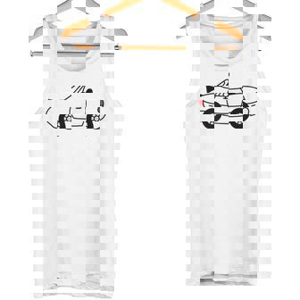 ジャパニーズホワイト スポーツカー Jdm オートクロス レーシングロードスター タンクトップ - Kawaiitshirt