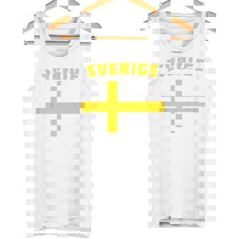 スウェーデンサッカースウェーデン国旗 ファンジャージ タンクトップ - Kawaiitshirt