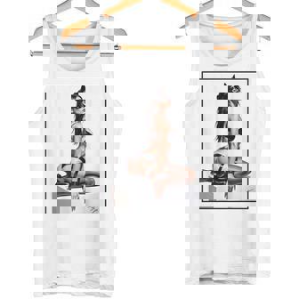 セクシーガールグラフィックtシャツ バッドキティ ピンナップ バックプリント タンクトップ - Kawaiitshirt