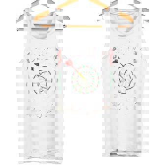 バックプリント ダーツ スポーツ ダーツボード アローダーツクラブ協会 タンクトップ - Kawaiitshirt