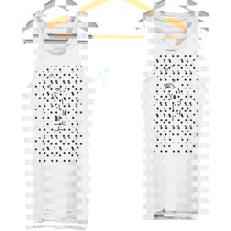 チンアナゴ《ドット柄 水玉模様》【どうぶつフレンズ】魚 水族館の生き物 かわいい 面白い 動物 タンクトップ - Kawaiitshirt