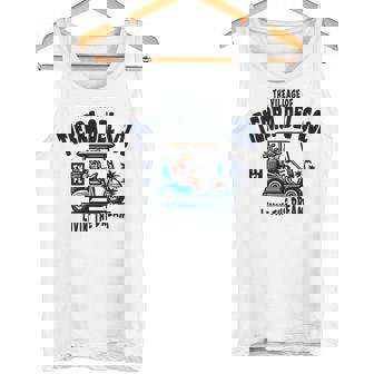 ティエラ・デル・ソルの村ゴルフカートデザイン。 長袖tシャツ タンクトップ - Kawaiitshirt